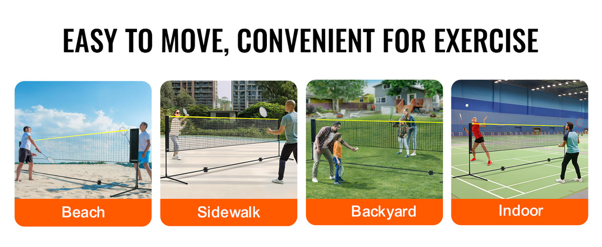 SucceBuy Portable Multi Sport Badminton Net Set